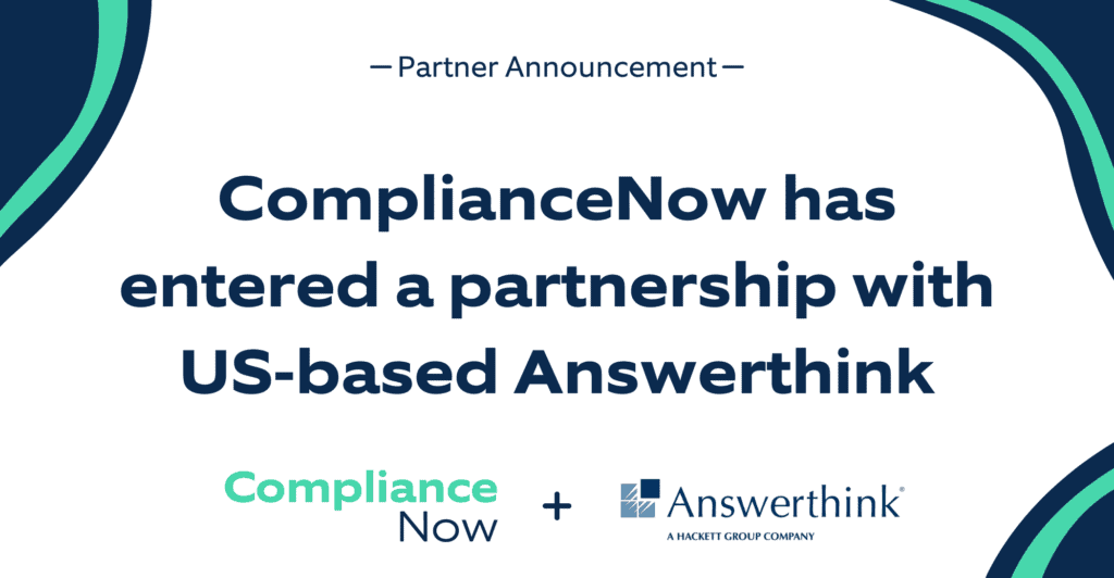 Partner Announcement_ComplianceNow & Answerthink